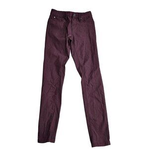 YMI Jeans Womens Medium Burgundy Stretch Skinny Casual Pants